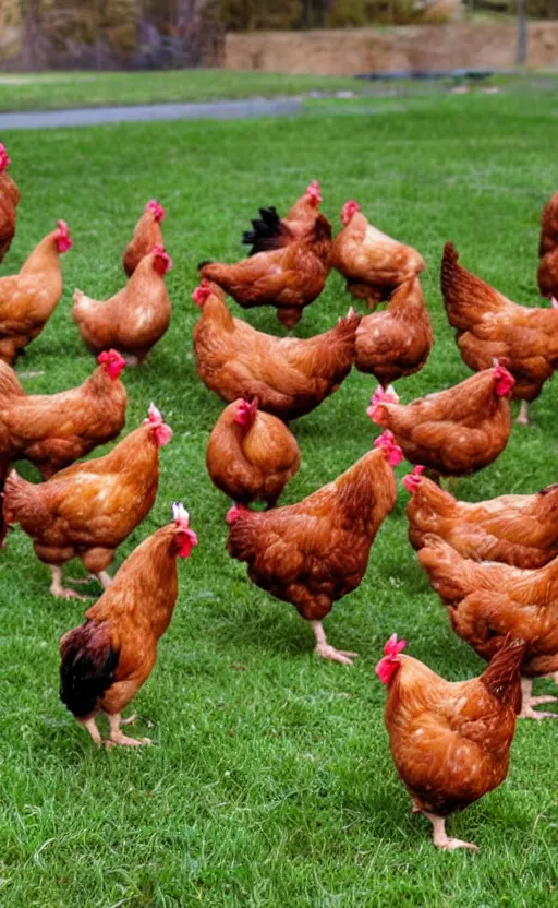 Image similar to chickens on parade