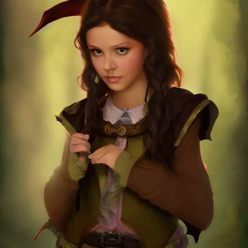 Prompt: brunette irish elementary school teacher, small, cute, dnd character, portrait, matte fantasy painting, deviantart artstation, by jason felix by steve argyle by tyler jacobson