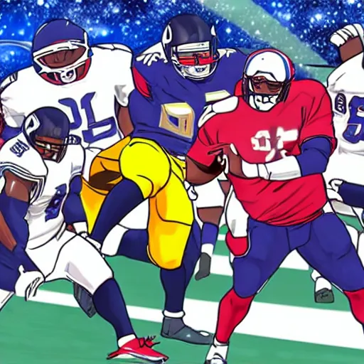 Image similar to nfl anime stills