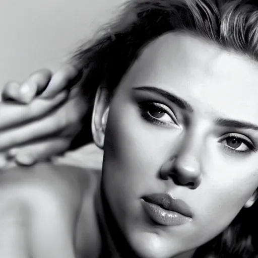 Image similar to photograph of scarlett johansson in a hypnosis session taken by gregsdiary oxana gromova, fess : : high resolution