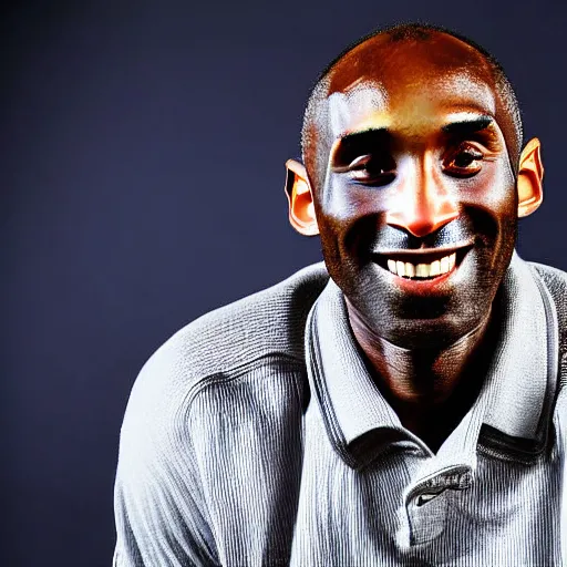 Image similar to portrait of kobe bryant, wrinkled, in his 7 0 s. photograph