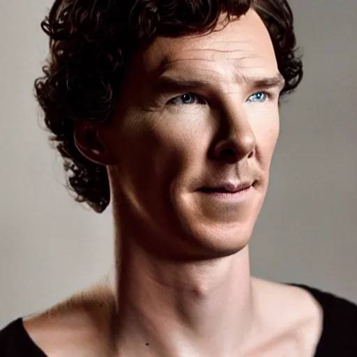 Prompt: benedict cumberbatch as a woman