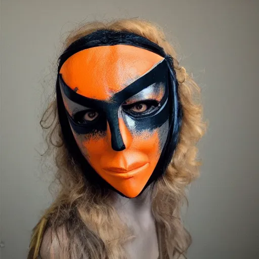 Image similar to orange gothic mask