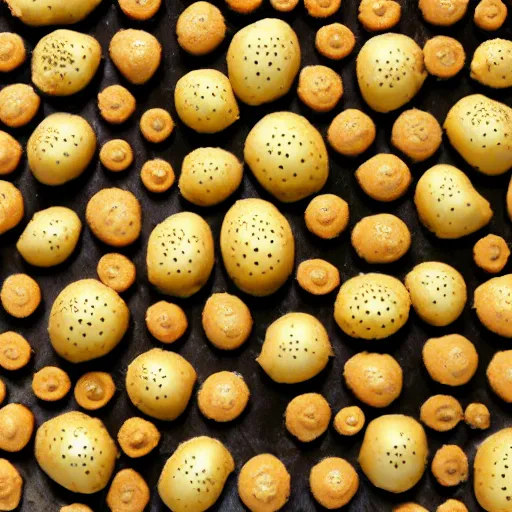 Image similar to potato trypophobia, disgusting food picture