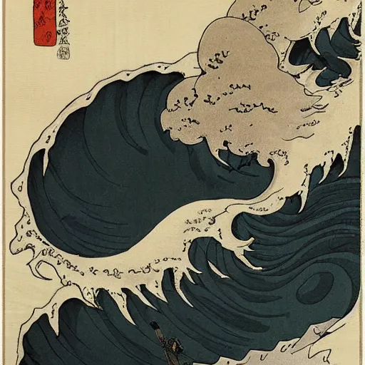 Prompt: The Ghosts of Hokusai