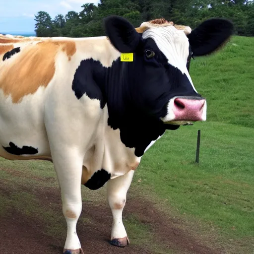 Prompt: a big fat cow