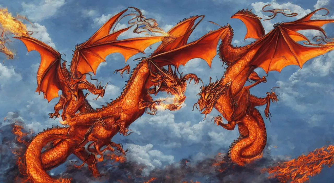 Image similar to nancy pelosi riding a fire - breathing flying dragon