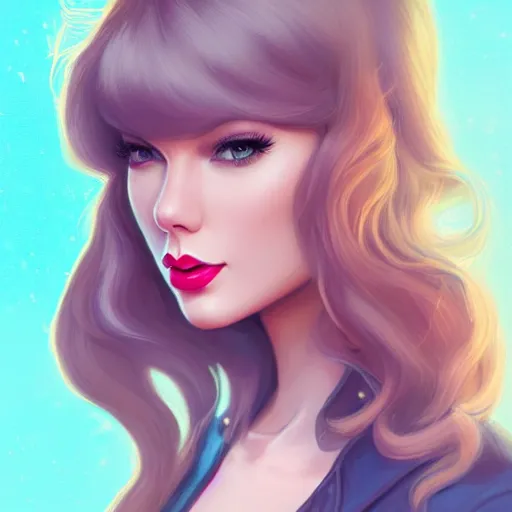 Image similar to a portrait of a beautiful april o'neil and taylor swift, art by lois van baarle and loish and ross tran and rossdraws and sam yang and samdoesarts and artgerm and saruei and disney, digital art, highly detailed, intricate, sharp focus, trending on artstation hq, deviantart, unreal engine 5, 4 k uhd image