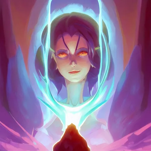 Image similar to megaera from hades game, 4 k, hd 2 0 2 2 3 d global illumination rtx hdr style radiating a glowing aura global fanart artstation by jesper ejsing, by rhads, makoto shinkai and lois van baarle, ilya kuvshinov, rossdraws digital painting, illustration, cinematic lighting pixar and disney unreal