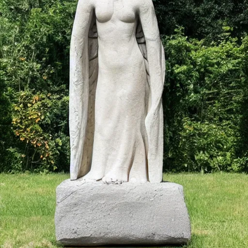 Image similar to stone statue of a dress