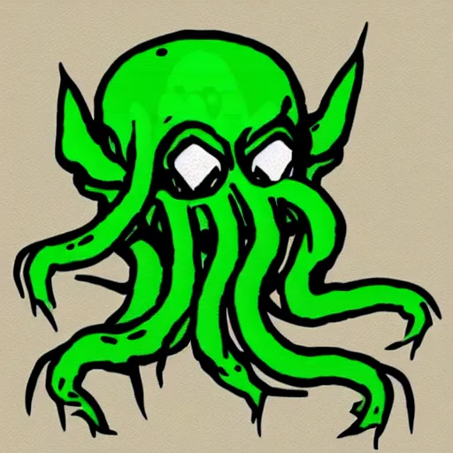 Prompt: Cthulhu as a minecraft mob