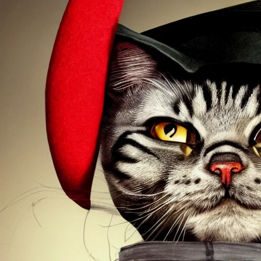 Image similar to harry potter as cat in the hat