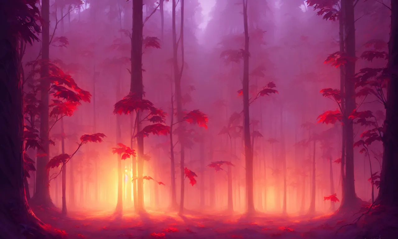 Image similar to Dark forest Strawberry bushes, behance hd by Jesper Ejsing, by RHADS, Makoto Shinkai and Lois van baarle, ilya kuvshinov, rossdraws global illumination