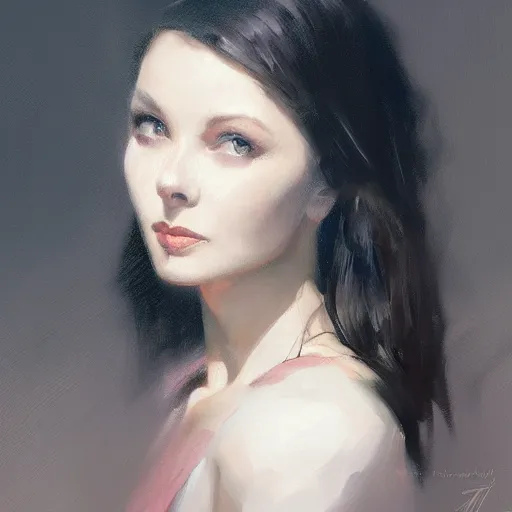 Prompt: a closeup portrait of a young vivian leigh, dramatic light, lake background, painted by stanley lau, painted by greg rutkowski, painted by stanley artgerm, digital art, trending on artstation