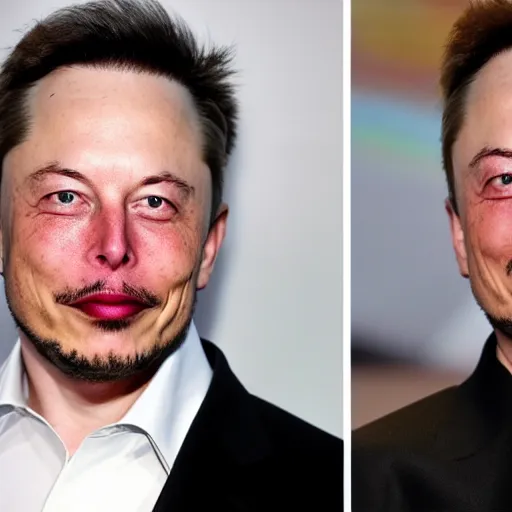 Image similar to elon elon with extra scratchy mcpatchy facial hair and a thin patchy fu manchu