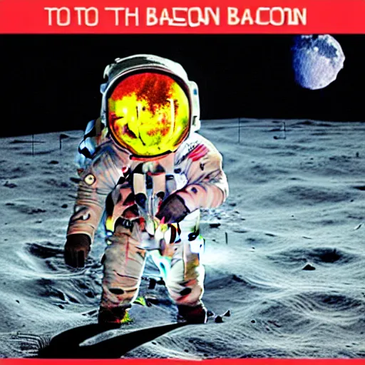 Image similar to to the moon and bacon