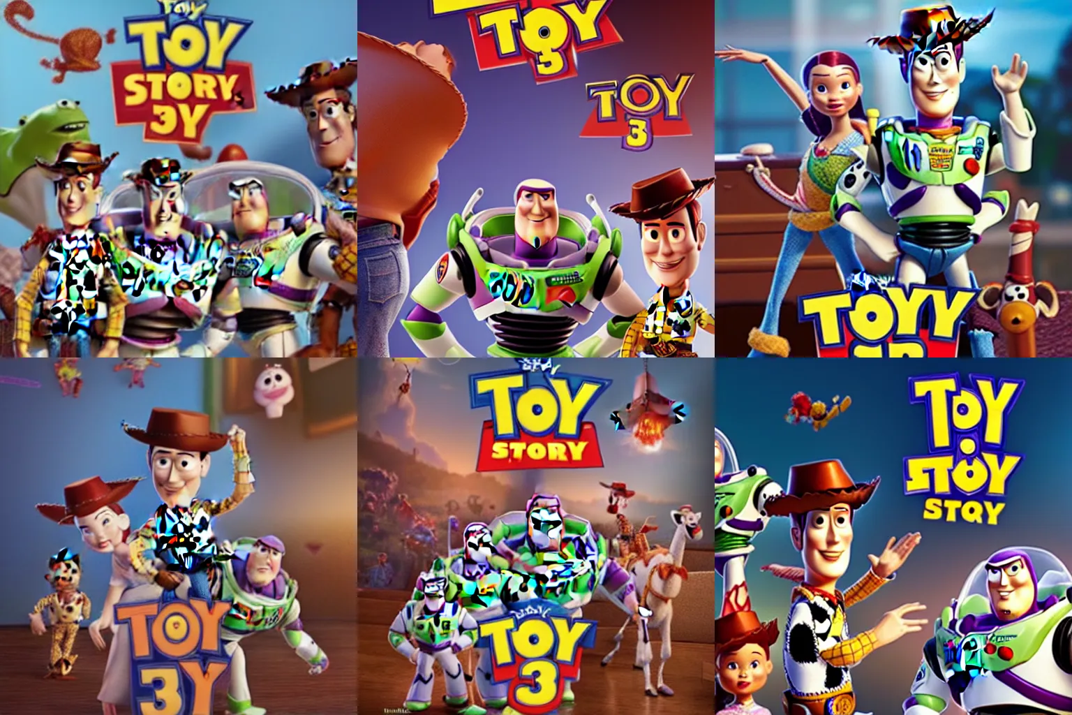 Prompt: Toy Story 3 crossed with diablo 4 artwork cinematic