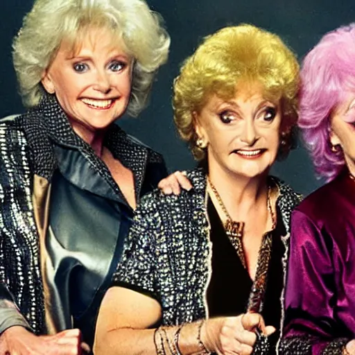 Image similar to The Golden Girls in a rockband