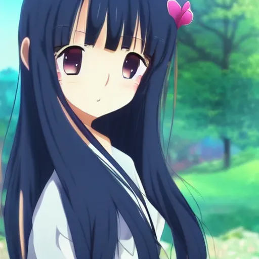 Image similar to beautiful pretty pure kawaii cute lovely innocent elegant hot nice sweet anime girl