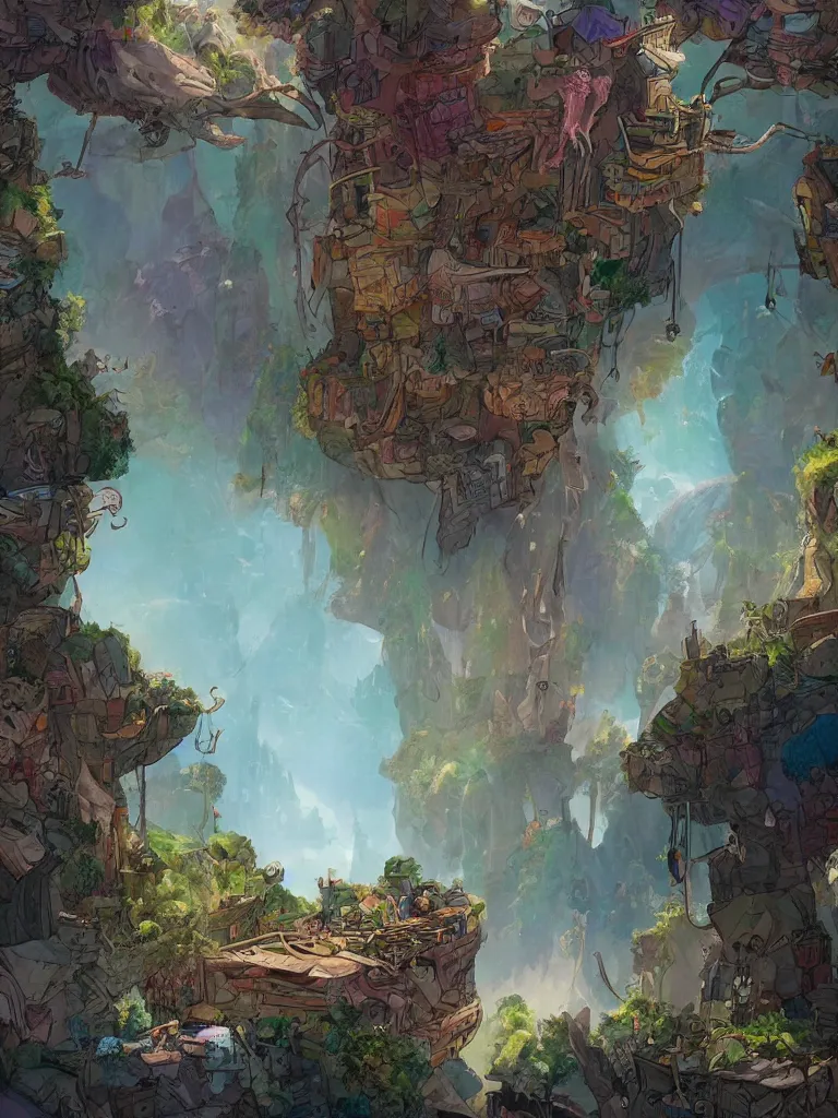 Image similar to splintered by Disney Concept Artists, blunt borders, rule of thirds