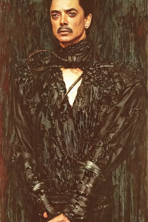 Image similar to full length portrait of udo kier as the nighcrawler by lawrence alma tadema awrence alma tadema, rick berry, norman rockwell, jason fabok. greg staples, nc wyeth, jack kirby