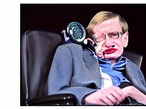 Image similar to Stephen hawking on a skateboard