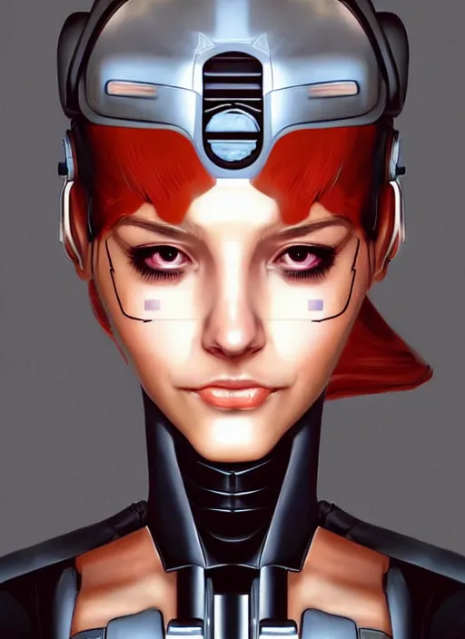 Image similar to portrait of a cyborg woman who turns her head to the ((((((right))))) left+3500 (((((up))))) (((((down))))) by Artgerm,eyes closed , biomechanical, hyper detailled, trending on artstation