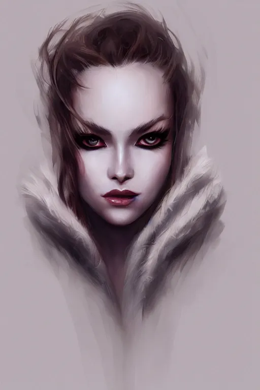 Image similar to furry female, fashion photography, concept art, costume design, illustration, symmetrical face and body, single face, cinematic color grading, editorial photo, fashion, hyperrealism, trending on artstation, Charlie Bowater, WLOP, detailed, elegant