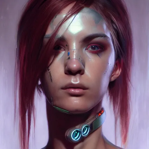 cyberpunk cyborg fashion model portrait, hyperrealism | Stable ...