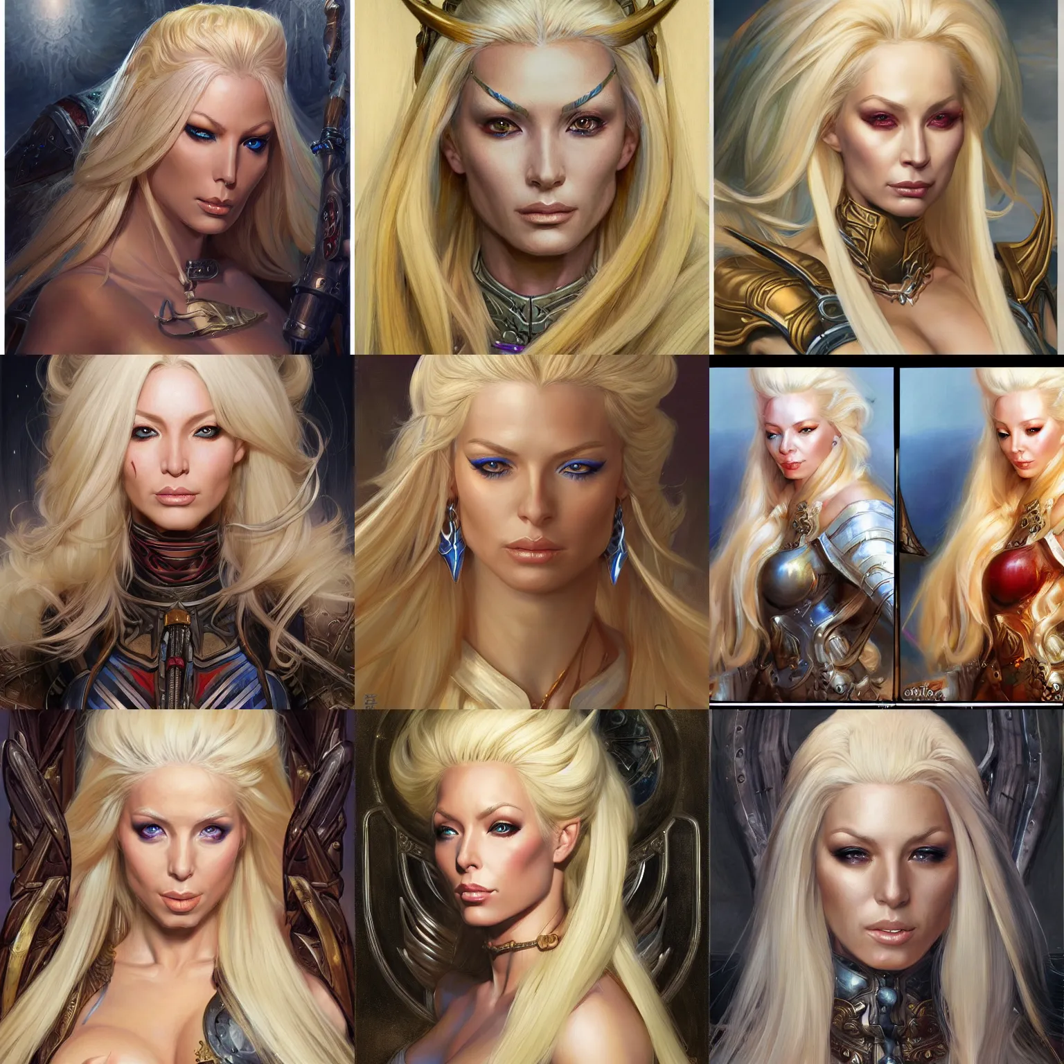 Prompt: isabelledeltore with blonde hair as a fantasy d & d character, art by donato giancola and bayard wu, digital art, trending on artstation, 4 k