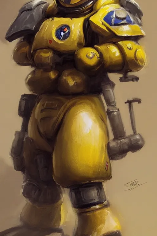 Image similar to portrait of pikachu as an imperial fists space marine, 4 0 k, concept art by john singer sargent, greg rutkowski, adrian smith, trending on artstation