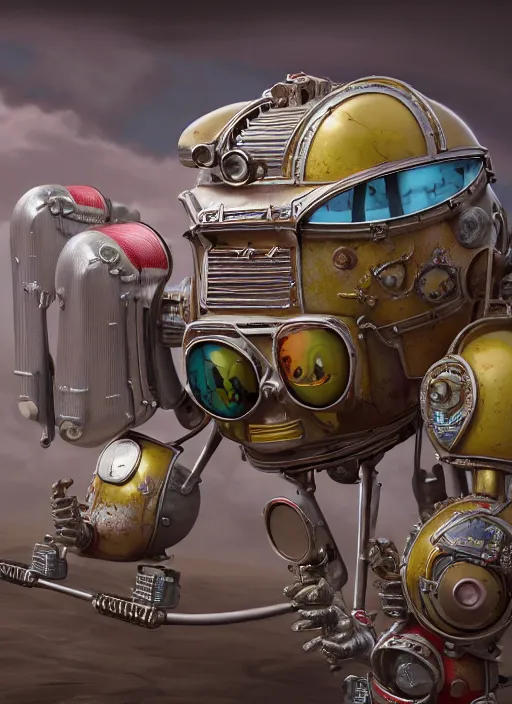 Image similar to highly detailed closeup, profile portrait of a tin toy nuclear diaster, bikini, unreal engine, nicoletta ceccoli, mark ryden, earl norem, lostfish, global illumination, detailed and intricate environment