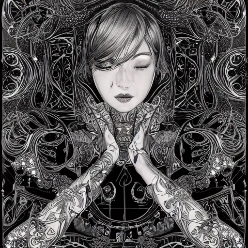 Image similar to the most ridiculously beautiful and elegant woman ever imaginable, an ultrafine detailed illustration by james jean, final fantasy, intricate linework, bright colors, behance contest winner, vanitas, angular, altermodern, unreal engine 5 highly rendered, global illumination, radiant light, detailed and intricate environment