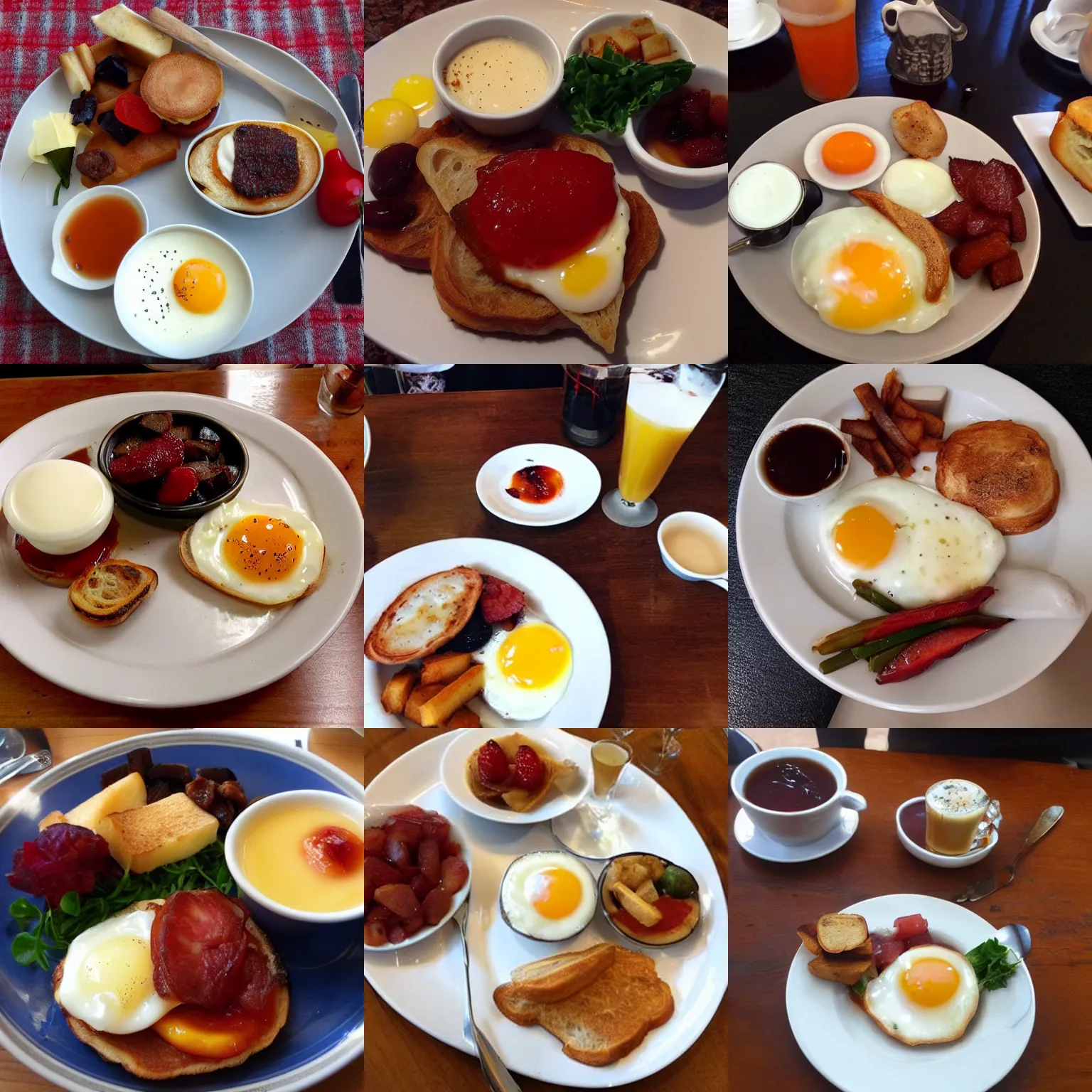 Prompt: an English breakfast, #yelp