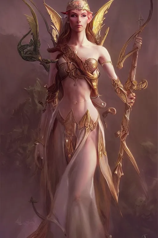 Prompt: beautiful elven princess, accurate anatomy, only two hands, highly detailed, digital painting, artstation, concept art, smooth, sharp focus, illustration, Unreal Engine 5, 8K, art by Ross Tran and Michael Whelan and greg rutkowski and John Singer Sargent