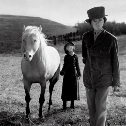 Image similar to a scene from the film son if the white mare