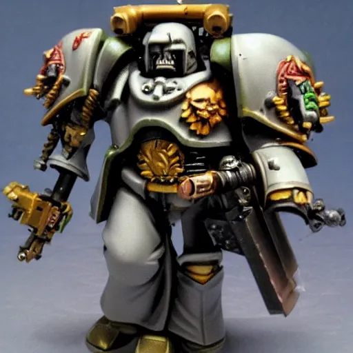 Image similar to accurate photo of a warhammer 40k figurine