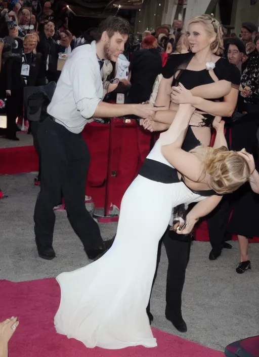 Prompt: pov, first person point of view photograph of grabbing kristen bell's fat chubby belly