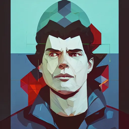 Prompt: Zagreus profile picture by Sachin Teng, asymmetrical, Organic Painting , Matte Painting, geometric shapes, hard edges, graffiti, street art:2 by Sachin Teng:4