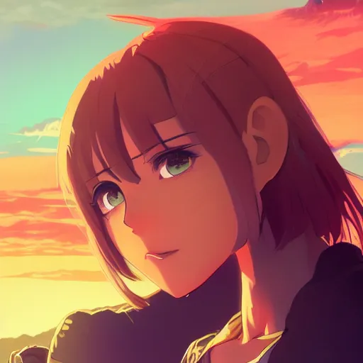 Image similar to portrait of The Rock, farm field background, rich vivid colors, ambient lighting, dynamic lighting, 4k, HQ, official media, anime key visual, makoto shinkai, ilya kuvshinov, lois van baarle, rossdraws, detailed, trending on artstation