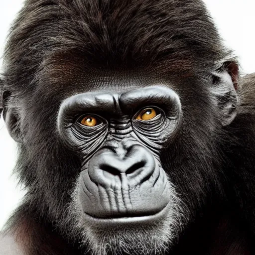 Prompt: willem dafoe in a gorilla suit