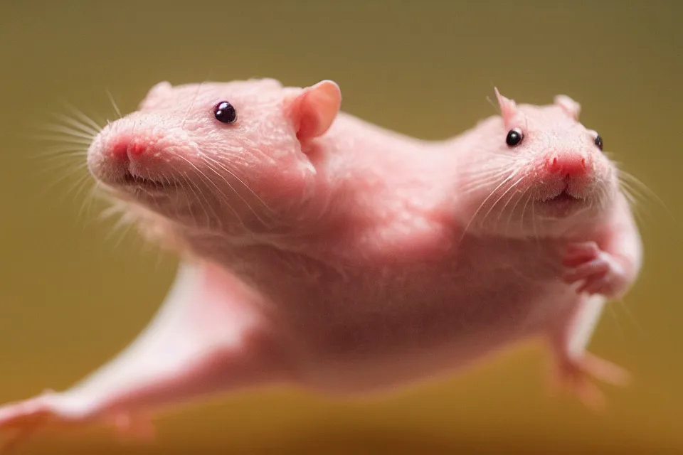 Image similar to hamster axolotl hybrid, national geographic photo