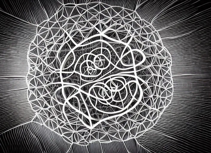 Prompt: symmetry! cancer cell, intricate, elegant, highly detailed, concept art, smooth, sharp focus, lineart, illustration, 3 d occlusion, penned with black on white on gray, 8 k