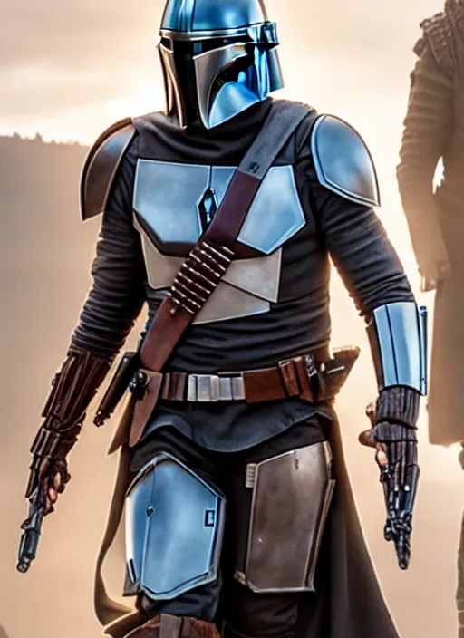 Image similar to adam driver as the mandalorian