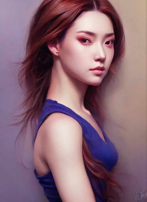 Image similar to photo of a gorgeous young woman in the style of stefan kostic, realistic, professionally, professionally color graded, half body shot, sharp focus, 8 k high definition, insanely detailed, intricate, elegant, art by stanley lau and artgerm