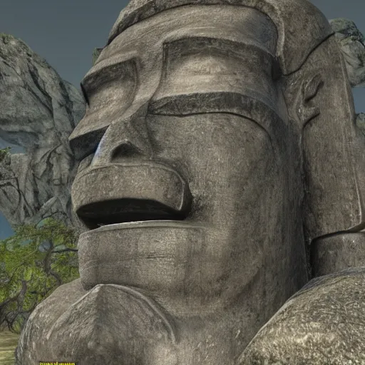 Image similar to Moai Statue in Skyrim, User Interface, Ingame