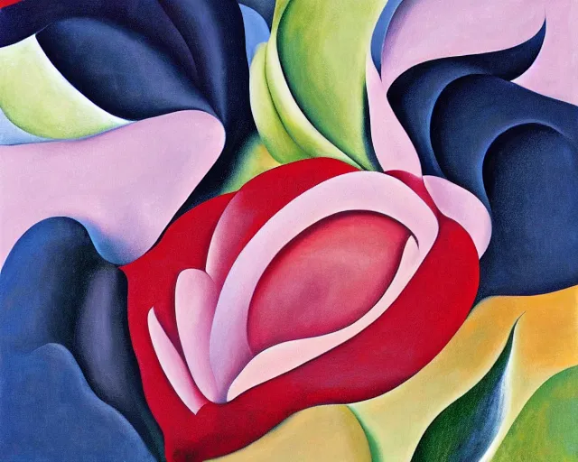 Image similar to artwork by georgia o'keeffe