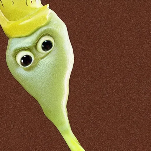 Prompt: a slimy donald trump slug