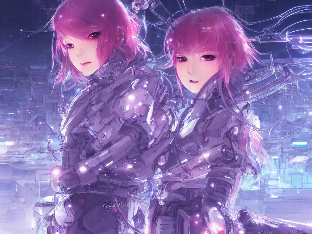 Prompt: portrait anime visual of futuristic female cyber airforce, on neon light tokyo snowy rooftop, ssci - fi and fantasy, intricate and very beautiful, human structure, concept art, sharp focus, anime illustration by serafleur and rossdraws and luxearte and magali villeneuve, frostine engine