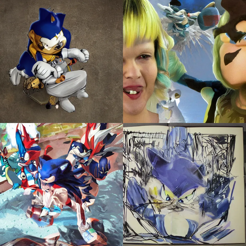 Image similar to sonic the hedgehog